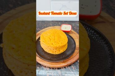 Instant Tomato set dosa #shorts #viralvideo #southindianfood #dosa #instantsetdosa #food #recipe#yt