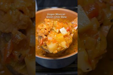 With this Vegan Hatch Green Chile Stew recipe you'll never miss meat 😉 🌱 #veganrecipe