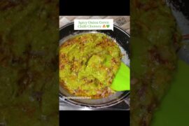 Spicy Onion Green Chilli Chutney #shorts #recipe #trending #chutney #foodie #cooking #asmanazkitchen