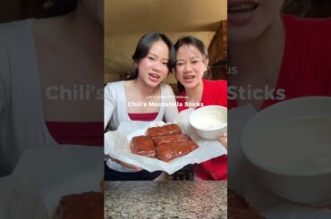 Recreating Chili's viral mozzarella sticks #mozzarellasticks #recipes ##mozzarella #fyp