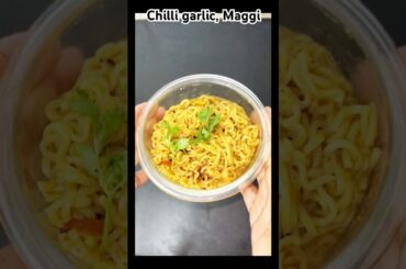 Aaj Banayi Super Tasty Chili Garlic Maggi 😍 #food #recipe #maggi #trending #shortsfeed