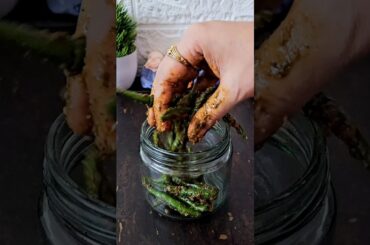 Spicy Green Chilli Instant Pickle 🌶️🔥 | 5 Min Recipe #shorts