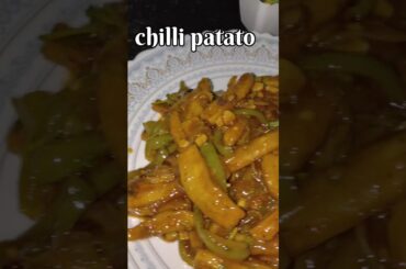 Crispy Chili Potato 🔥 Street Style Recipe #Shorts #streetfood #recipe #foodie #indochinese