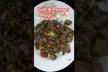 Crispy Salt & Pepper Mushroom 😍 | Restaurant Style Recipe #viralvideo #shortsfeed #recipeideas