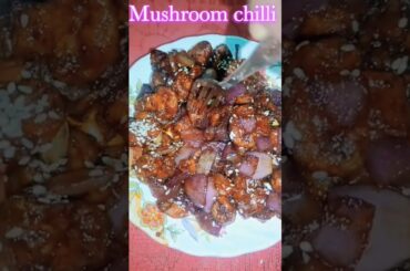 Mushroom chilli recipes #crispy #saucy #snacks #ytshorts