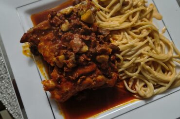 Spaghetti con muslos