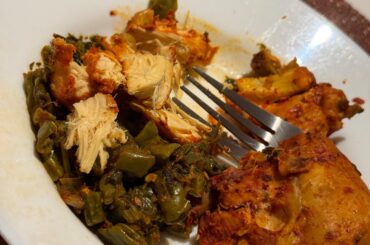 Mixiote (chicken and nopales)