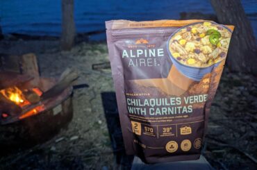 Freeze dried chilaquies for dinner while camping, here goes nothing...