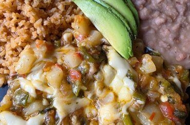 Rajas con papas