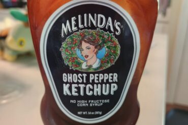 Spicy ketchup. Melinda's ghost pepper ketchup