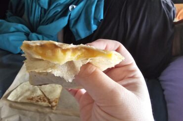 Pretty full cheese quesadilla!