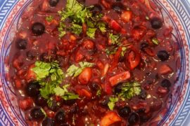 Blueberry, peach w/ Scorpion pepper