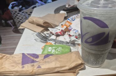 I start my 1st day at work tomorrow celebrating with a cantina quesadilla and mt.dew midnight dirty blast