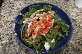 Grilled Chicken Salad w/ Red Habaneros