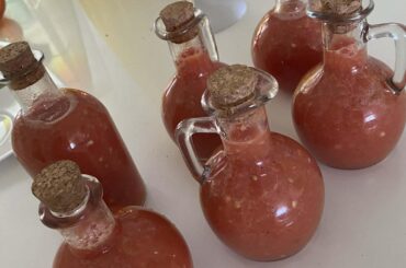 made a homemade batch of roasted pineapple and habanero hot sauce