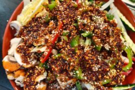 Nothing better than some spicy Mongolian bbq in the parking lot on a cold rainy night.