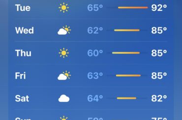 Perfect pepper weather