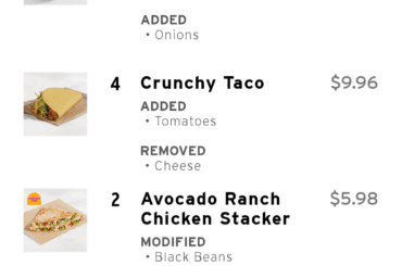 my app doubled my order.