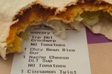 I dont think my Taco Bell knows what a triple means.