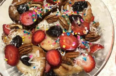 Traditional Capirotada (Lenten dessert).