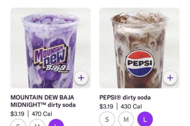 Dirty sodas are back!!