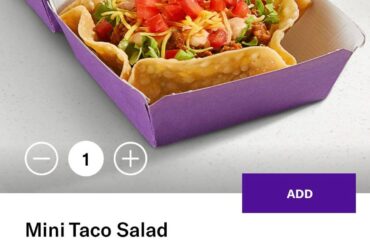 Mini taco salad with potatoes and black beans