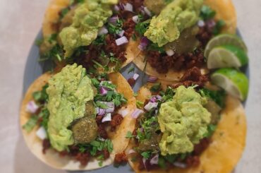 [Homemade] Tacos Campechanos with Marinated Carne Asada and Chorizo