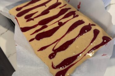 Cherry Hot Sauce, twirled into a Banana Vanilla Greek Yogurt Fudge.