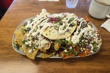 Chilaquiles Divorciados with Birria
