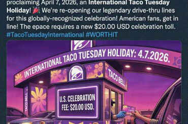 Tacobell celebration - 4/7 will go down in history