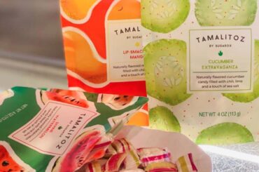 “My husband and I started a candy studio in Austin. We wanted to make Mexican candy that wasn’t messy, we put the spice inside. what do you think?”