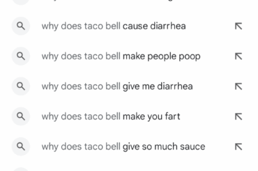 I wanted to know why Taco Bell no longer offers breakfast in my area, but it seems other people have more pressing issues...