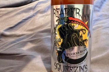got the carolina reaper sauce 92% reaper with no extract, pure peppers