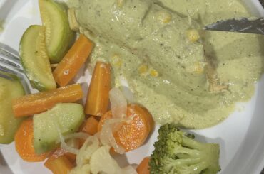 Pechuga con crema de chile poblano