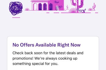 My TB app never has any offers