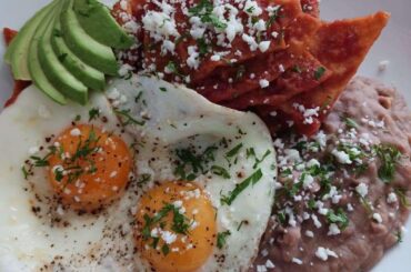 Made a quick breakfast, had to run off to work. Best Mexican breakfast