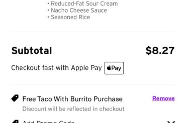 $4.19 to modify the Cheesy Double Beef into a giant Mexican-Melt (ask to steam it)