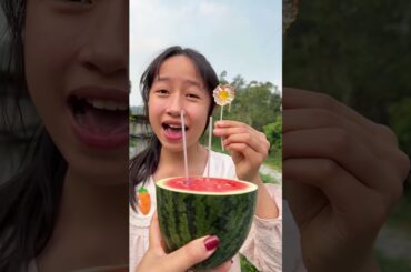 THE SECRET RECIPE! 🍉🌶️ Chili Watermelon with Coffee Sauce? Unbelievable! #food #experiment #family