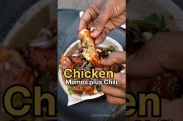 Chicken momos plus chilli kay bana ga 😋 |#192 #shorts #foodvlog