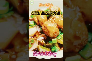 Crispy Chilli Mushroom Recipe | Indo-Chinese Magic!#shorts #quickrecipes #chillimushroomrecipe #fyp