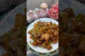सोयाबीन चिल्ली | soyabean chilli recipe | crispy & juicy soya chilli #shorts #youtubeshorts