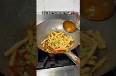 Street Style Chilli Potato Rs 350/-Only❤️#spottedonshorts #trending #viral #potato #chilli #food