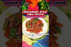 Street Style Chilli Potato Ghar Pe Banayein #shorts #asmr #cooking