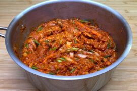 Kimchi Paste before the final mix with the Napa Cabbage