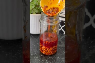 Viral chilli oil recipe at home!! #shorts #zaikaezaayka