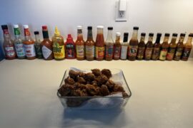 Took out most of my sauces to do a tryout for a hot one’s lineup. Tried to order them based on spice level starting from Franks to Hellfire Doomed.