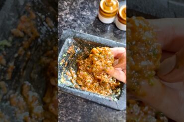 Onion garlic chutney recipe 🌿 #chutney #recipe #pickle