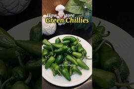 Green chili paste | make & freeze 🌶️ how to store green chilies for months #shorts #recipe