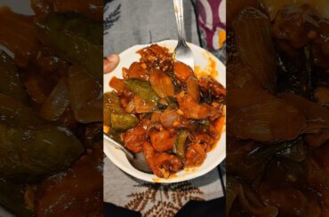 Chicken chilli recipe🍗 #shorts #chicken #chickenchilli #chickenrecipe #shortsfeed #trending #food