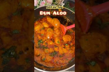 Dum Aloo 🤤 | Easy Lunch Recipe #recipe #food #youtubeshorts #shorts #cooking #viral